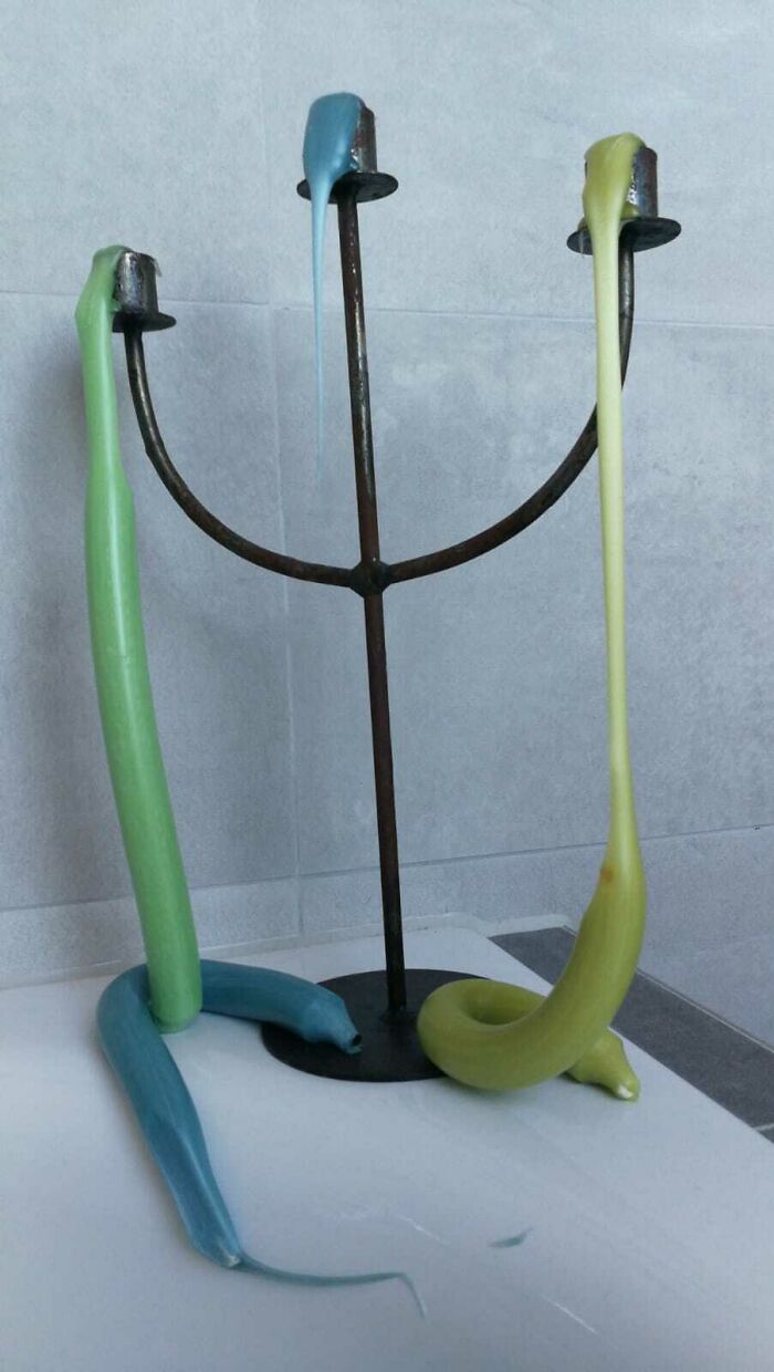 It's So Hot In My Apartment That My Candles Are Melting