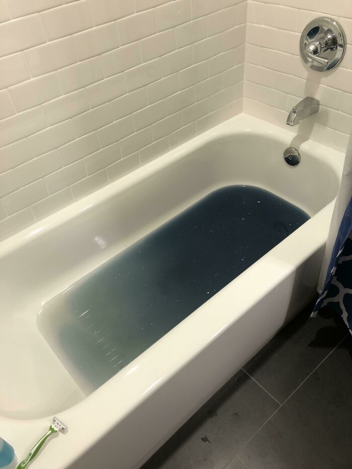 We Have Laundry Detergent Water Coming Up Our Apartment Bath Drain..?