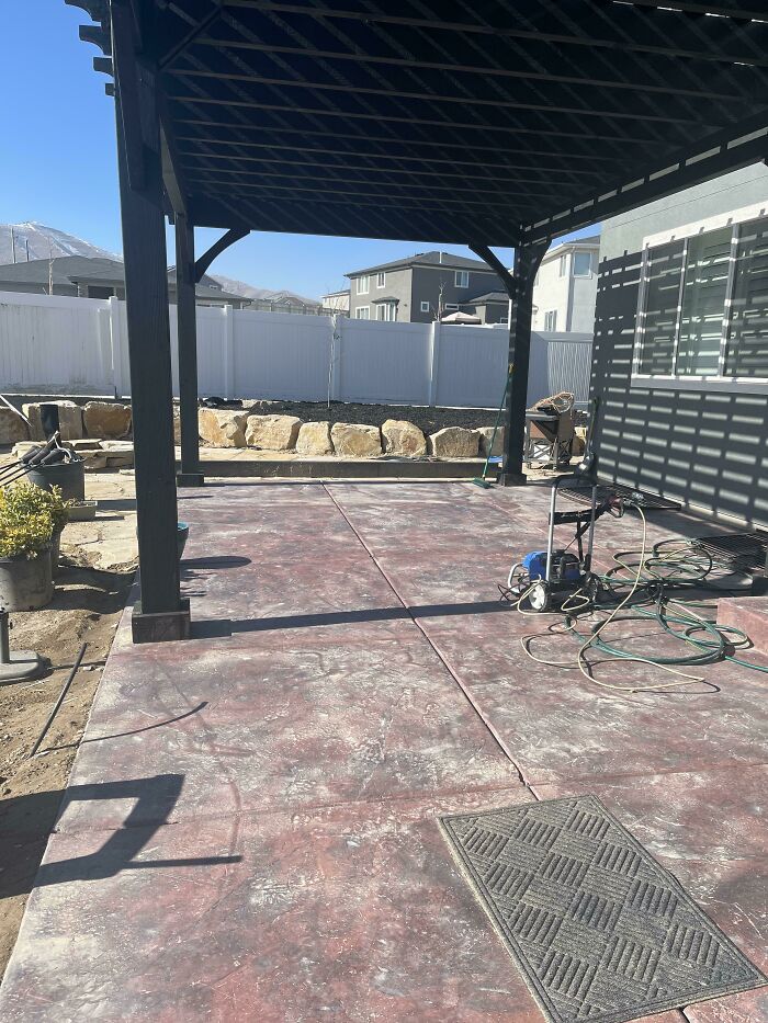 We Just Built A Big 18x36 Foot Pergola Over Our Back Patio For Extra “Shade”