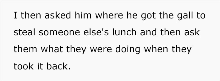 Man Steals Coworker&rsquo;s Food And She Yanks It From Under His Nose, Embarrassing Him In Front Of His Colleagues