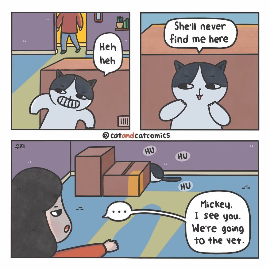 My 23 Wholesome Comics About A Cat And His Human