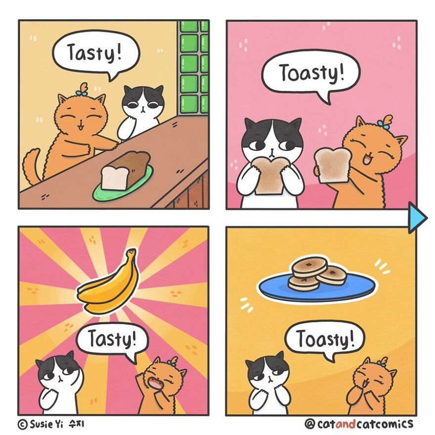 My 23 Wholesome Comics About A Cat And His Human