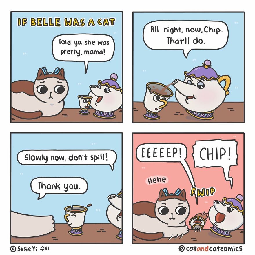 My 23 Wholesome Comics About A Cat And His Human