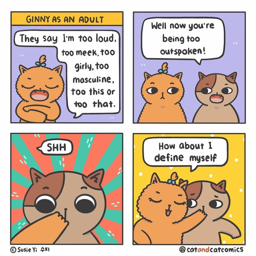 My 23 Wholesome Comics About A Cat And His Human
