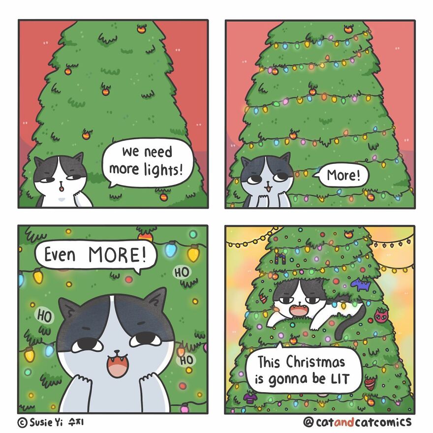 My 23 Wholesome Comics About A Cat And His Human