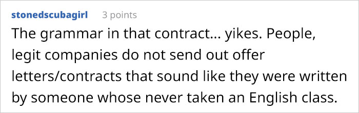 Person Fails To See Red Flags That They Are Being Scammed For $2.2k With Fake Employment Scam