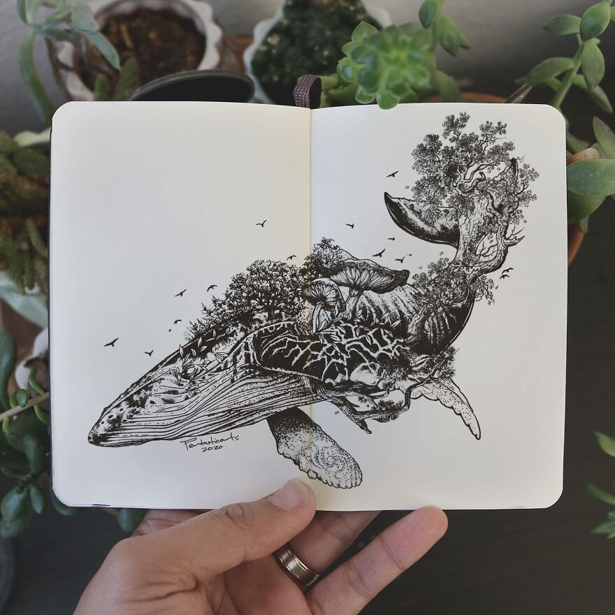 I Draw Surreal Illustrations That Have A Hidden Meaning If You Look Closely (43 Pics)