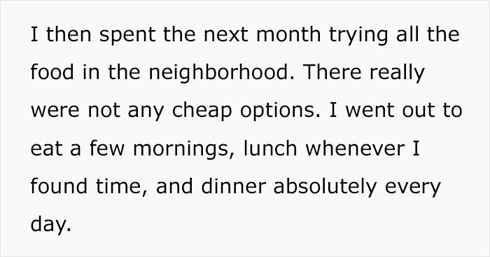 Person Is Allowed $40 For Food On Trips And They Make Sure To Spend All Of It Every Time, Maliciously Complying With The Rules
