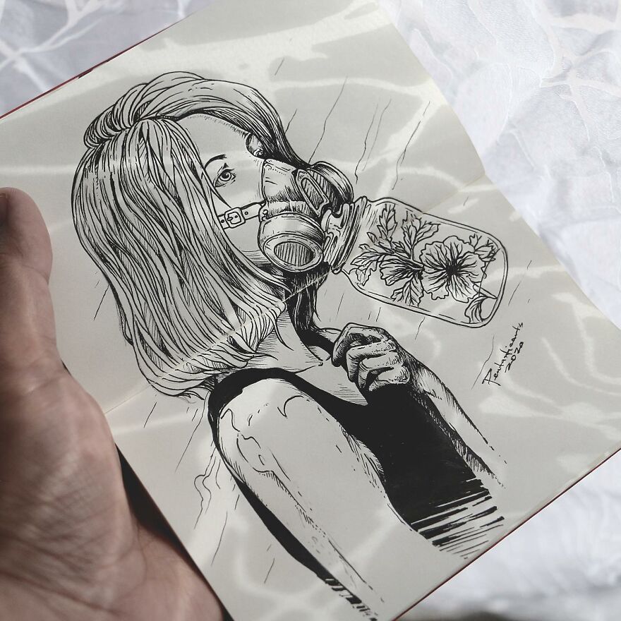 I Draw Surreal Illustrations That Have A Hidden Meaning If You Look Closely (43 Pics)