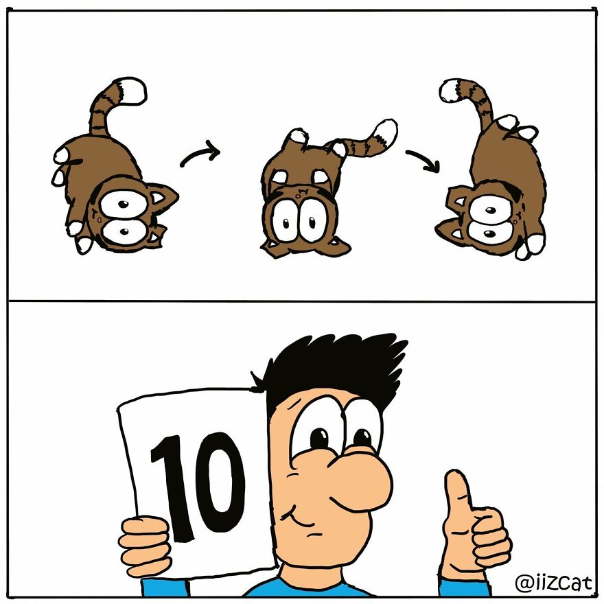 Artist Sums Up Life With A Cat In 30 Comics (New Pics)