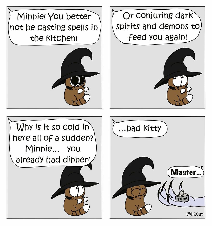 Artist Sums Up Life With A Cat In 30 Comics (New Pics)