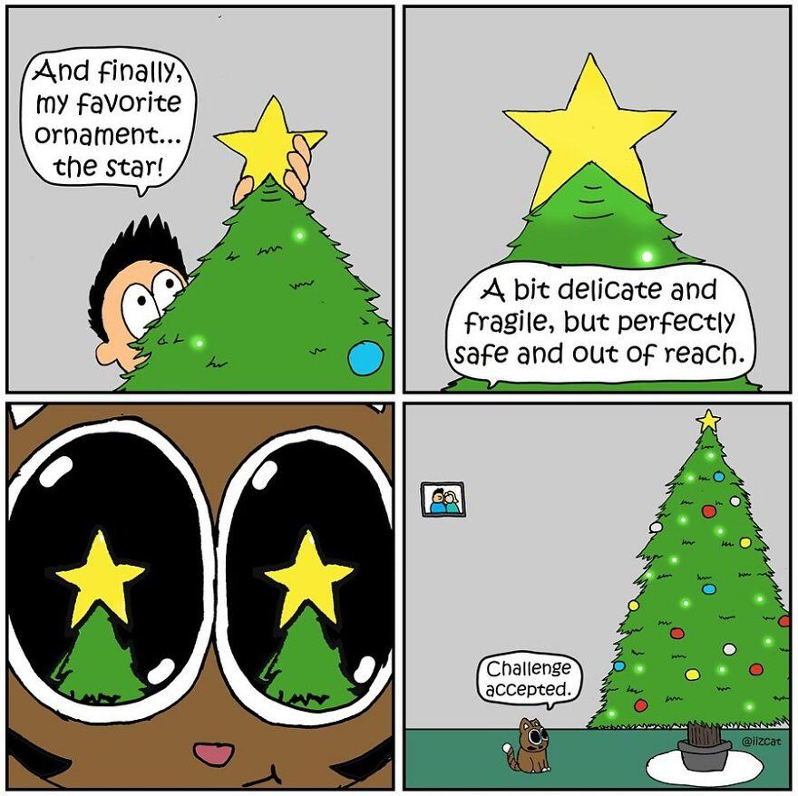 Artist Sums Up Life With A Cat In 30 Comics (New Pics)