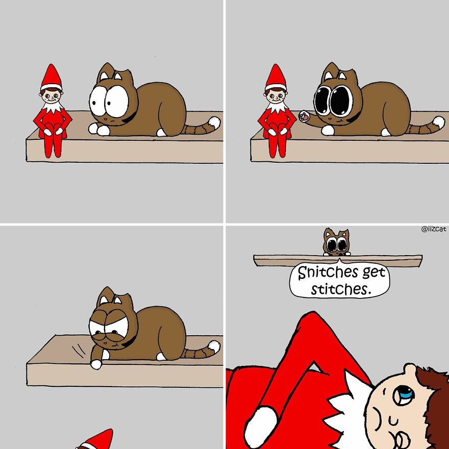 Artist Sums Up Life With A Cat In 30 Comics (New Pics)