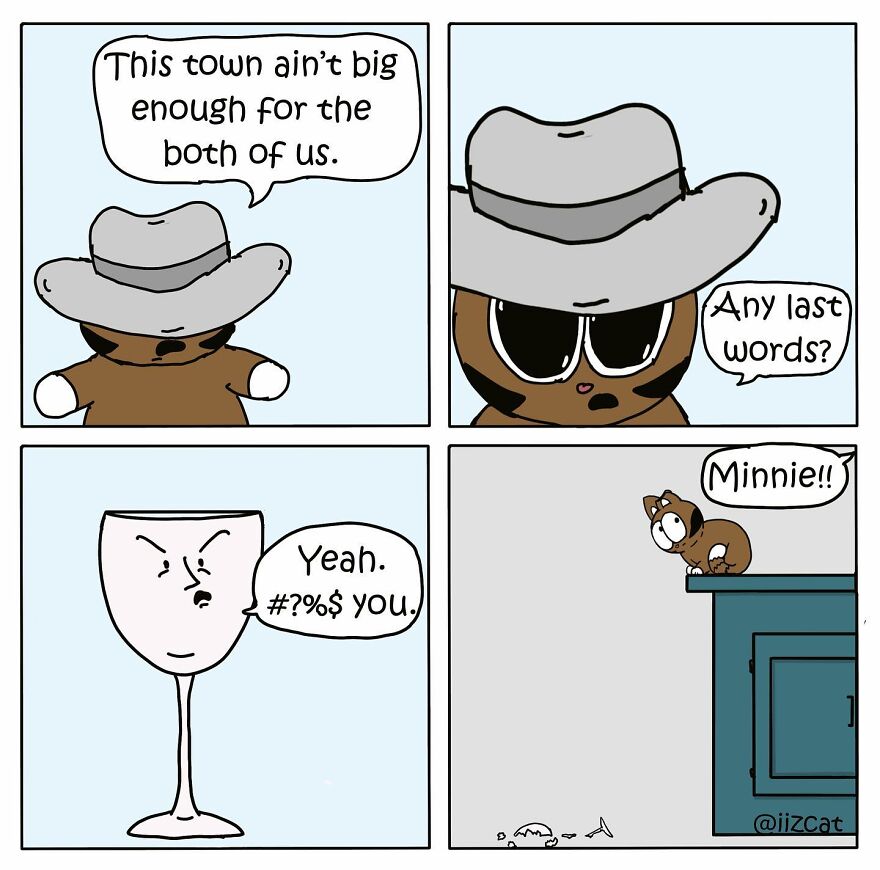 Artist Sums Up Life With A Cat In 30 Comics (New Pics)