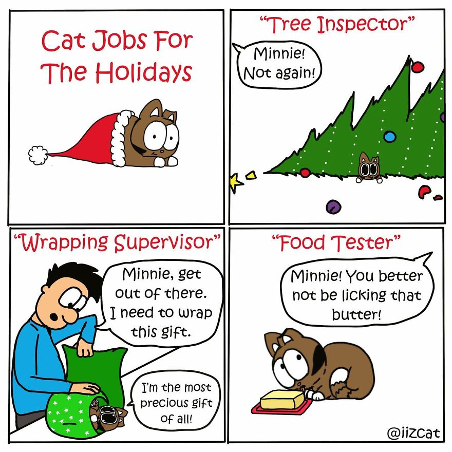 Artist Sums Up Life With A Cat In 30 Comics (New Pics)