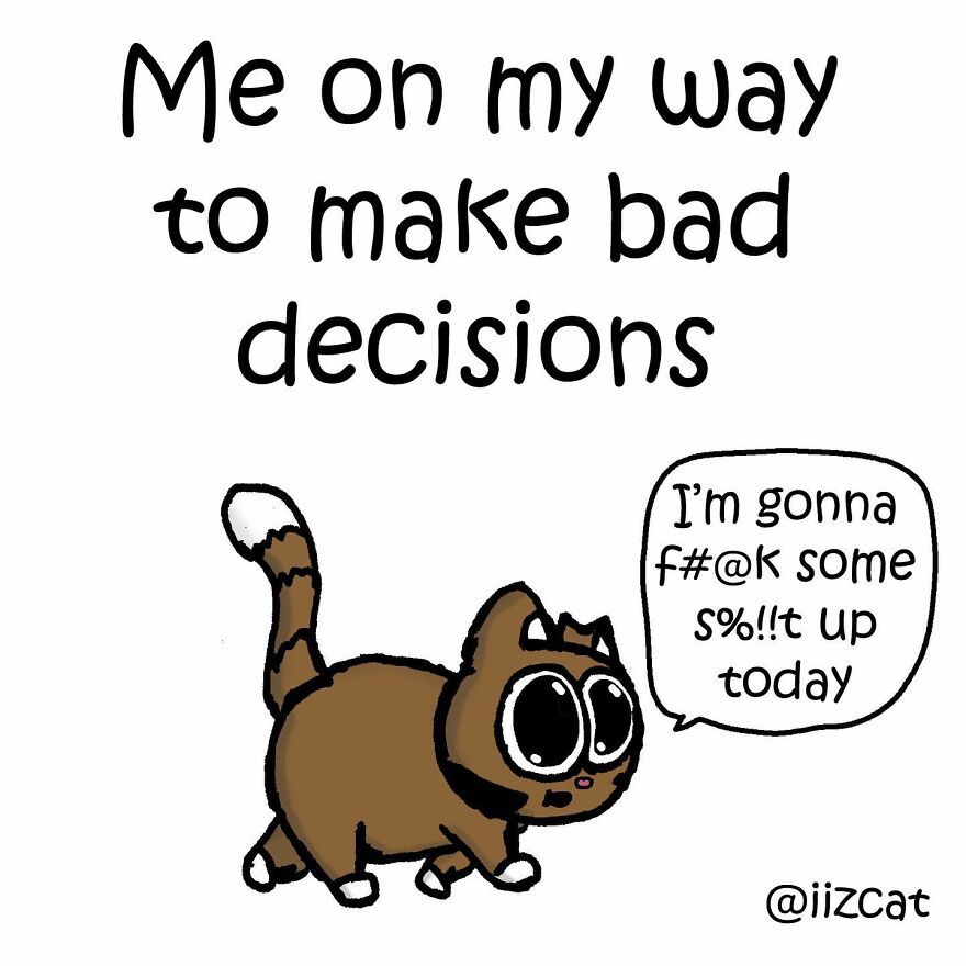 Artist Sums Up Life With A Cat In 30 Comics (New Pics)