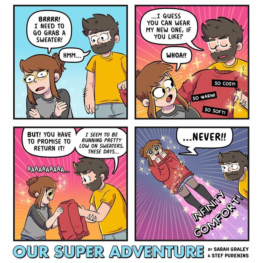 Artist Makes Illustrations That Show What The Day-To-Day Life Of A Woman Is Like Next To Her Boyfriend (New Pics)