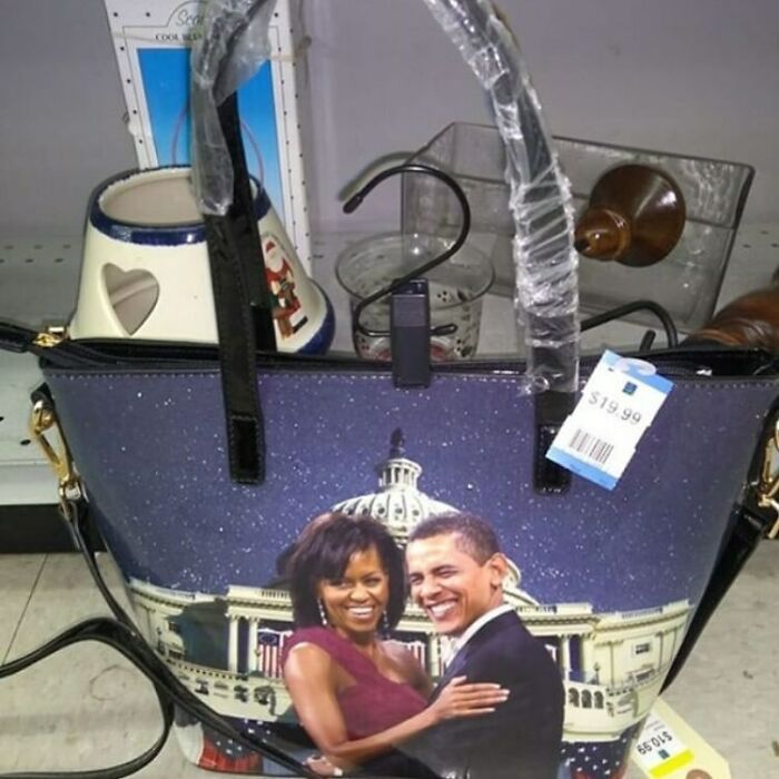 Flying Off Ba-Racks At Thrift Stores Near You! This Bag Is The O-Bomb-A!