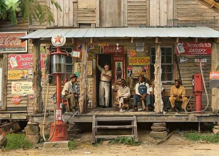 Country Store On Dirt Road, North Carolina In 1939