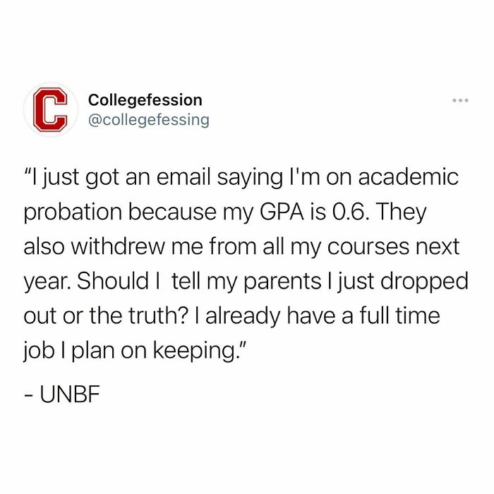 If You Want To Submit A Confession To Our Page Here Are The Steps!
-
• Click On My Profile
• On My Profile There Is A Story Highlight That Says Confess Here
• Click That Highlight And Swipe Up
• You Can Then Anonymously Submit Your Confession
•when Submitting Be Sure To Include Your College!!!
-
note: We Do Not Check Our Dms Do Not Submit Your Confessions There
