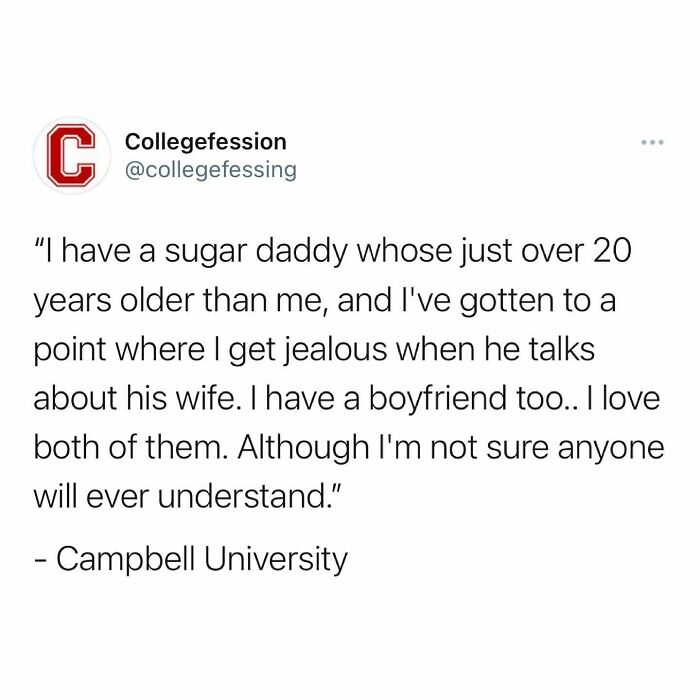 Make Sure To Follow Me “Collegefessing” On Twitter So You Can Still See College Confessions If I Get Disabled By Instagram Again 🥰