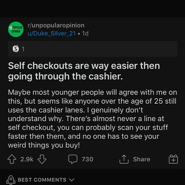 Do You Like The Self Checkout More ?