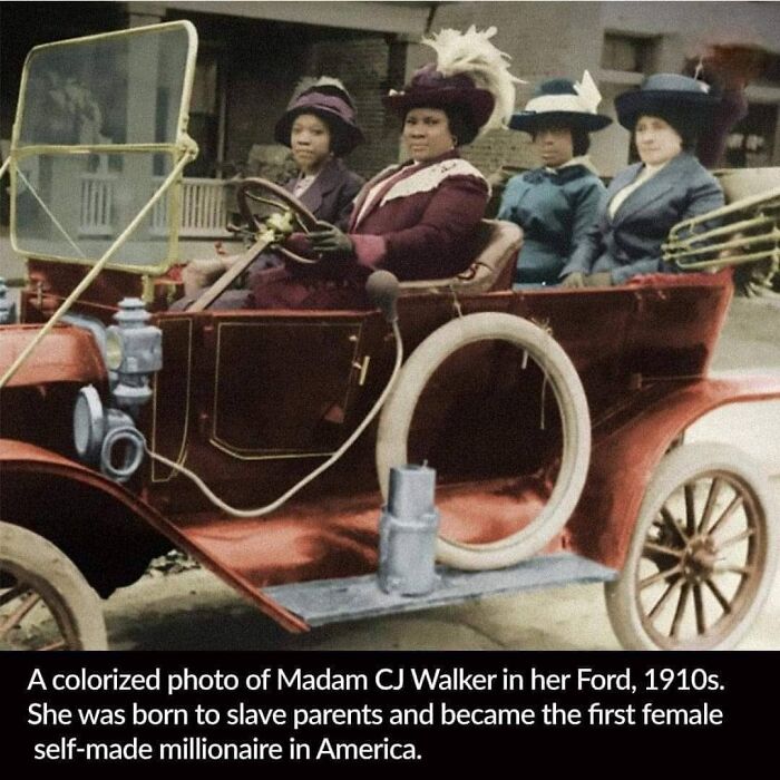 Madam CJ Walker in her Ford