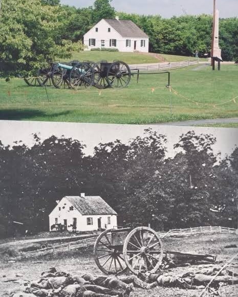 Us Civil War. ( Antitam Then And Now)