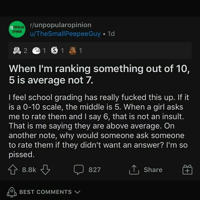 Has Someone Ever Asked You To Rate Them Out Of 10 ?