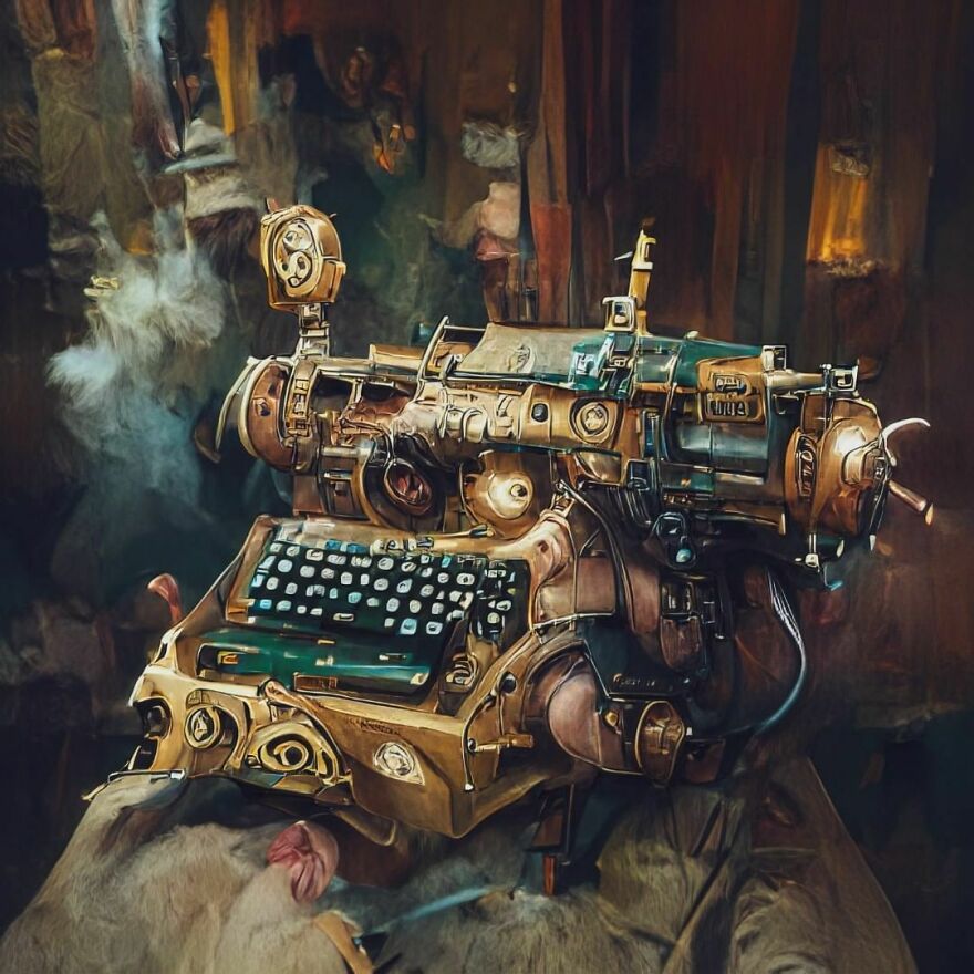 Steampunk Typewriter