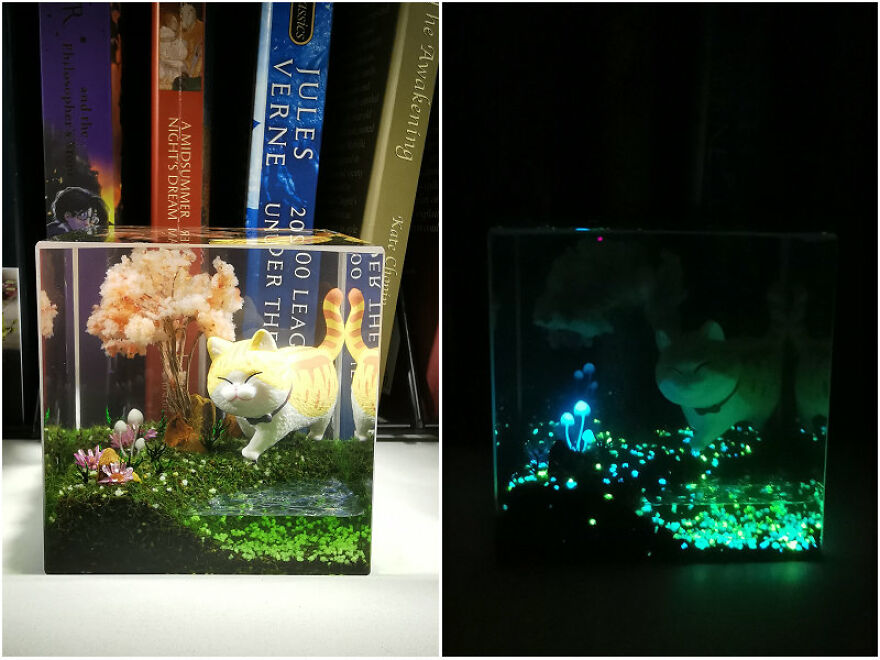 I Reveal Miniature Landscapes Encapsulated In Resin (9 Pics)