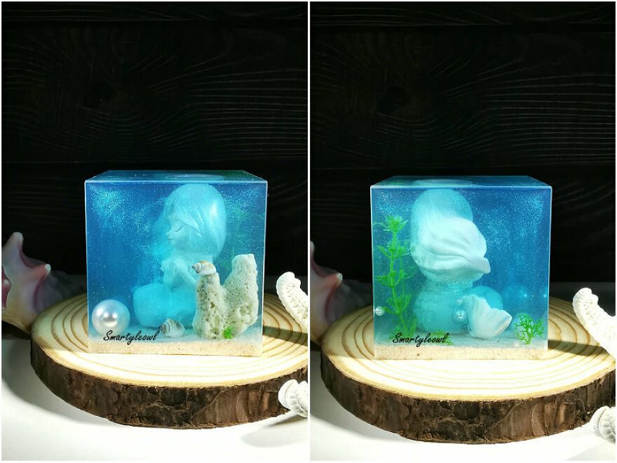 I Reveal Miniature Landscapes Encapsulated In Resin (9 Pics)