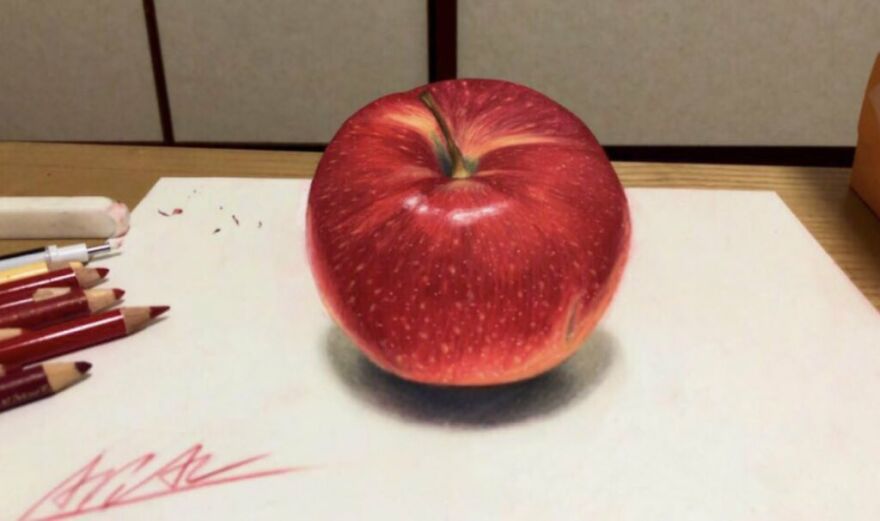 Japanese Artist Impresses With His 3D Drawings Using Only Colored Pencils (34 Pics)