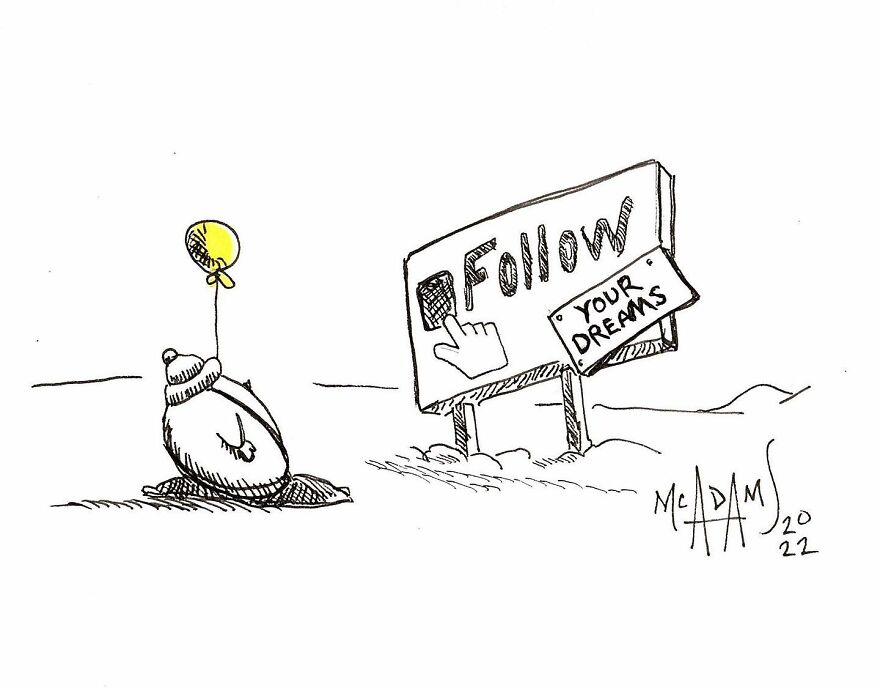 I Create Daily Drawings With Messages Of Positivity For A Wholesome And Curious Character