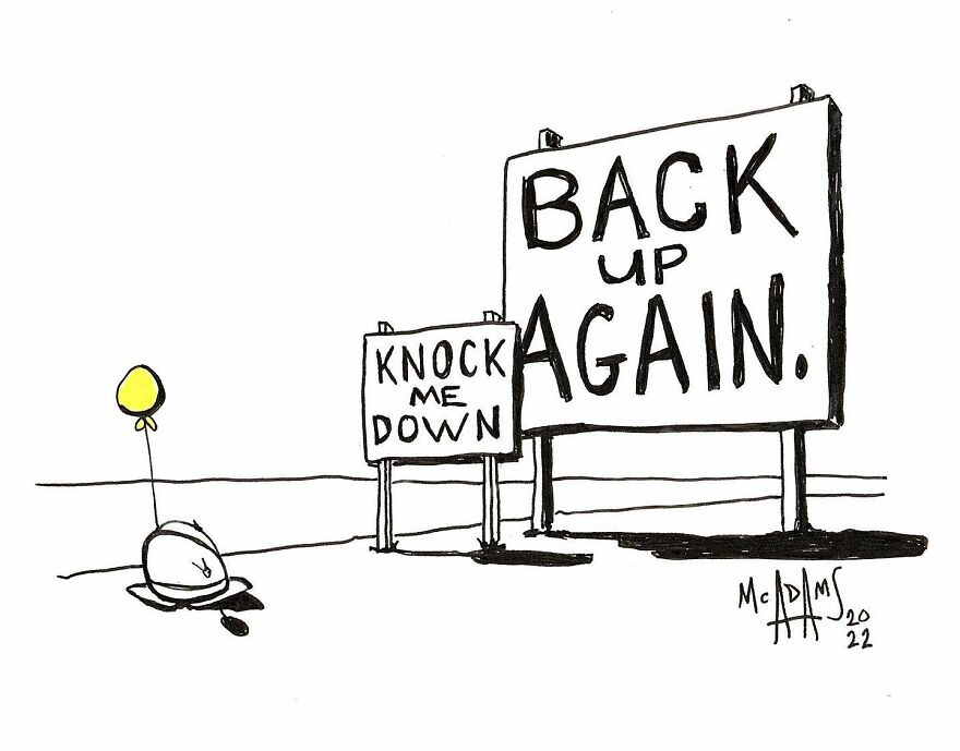 I Create Daily Drawings With Messages Of Positivity For A Wholesome And Curious Character