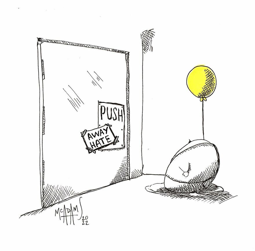 I Create Daily Drawings With Messages Of Positivity For A Wholesome And Curious Character