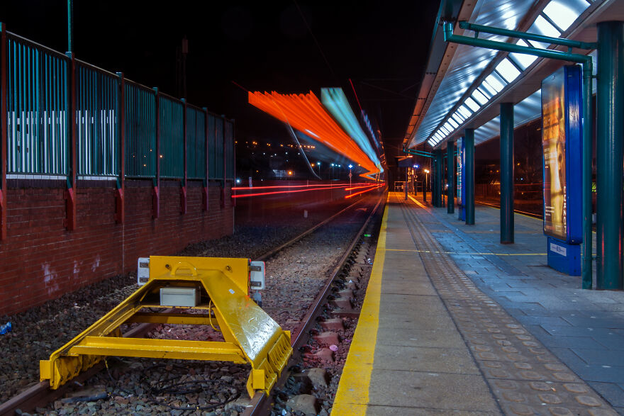 I Spent Months Taking Long Exposure Photographs Of Trams At Night So As To Turn Them Into Rivers Of Light.