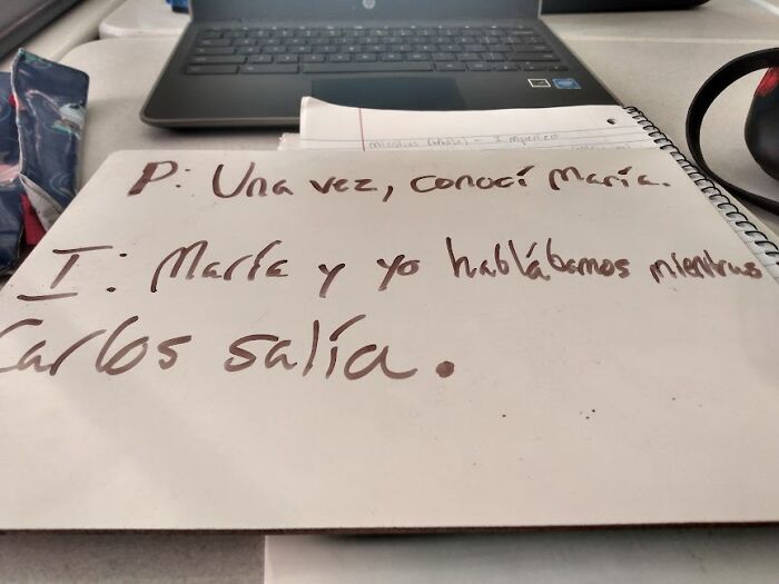 Some Sentences I Wrote Down For A Spanish Assignment Fairly Recently