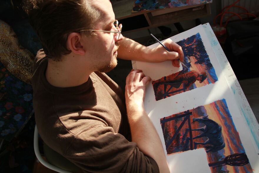 I Illustrated Three Famous Australian Bush Ballads