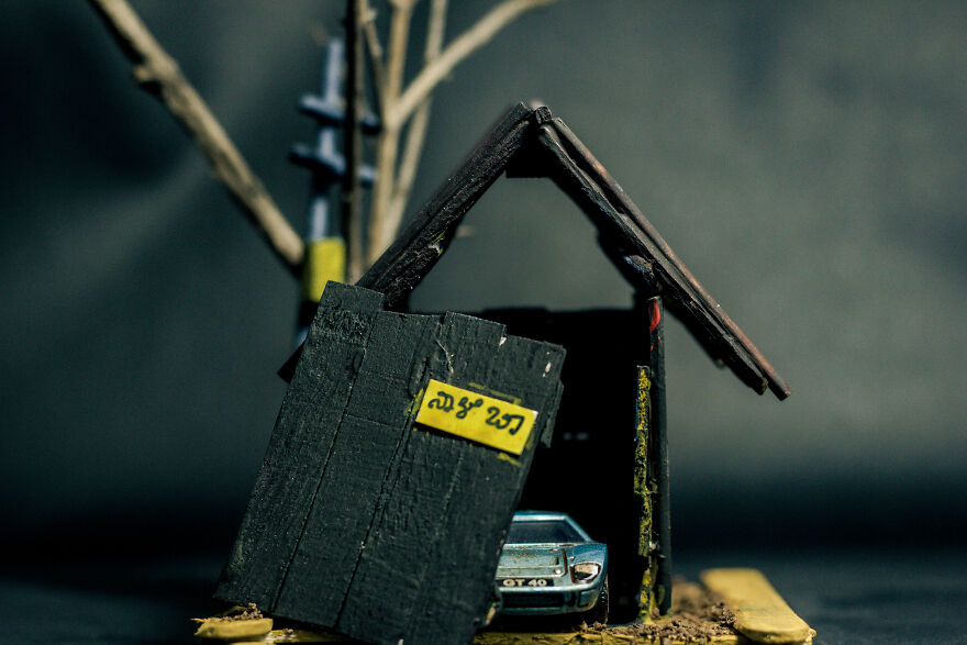 I Built An Abandoned Garage Diorama For My Matchbox Scale Model