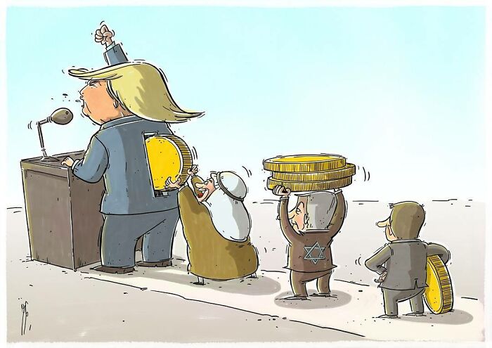 Iranian Artist Criticizes Society's Problems In Strong Illustrations