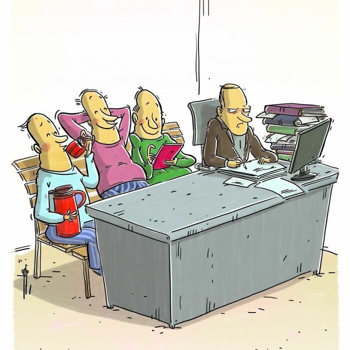 Iranian Artist Criticizes Society's Problems In Strong Illustrations