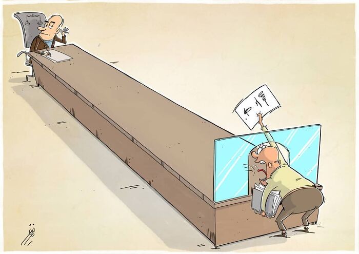 Iranian Artist Criticizes Society's Problems In Strong Illustrations