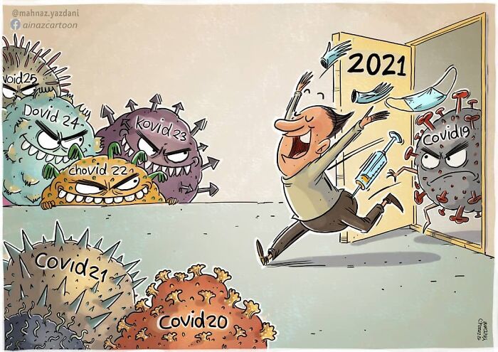 Iranian Artist Criticizes Society's Problems In Strong Illustrations