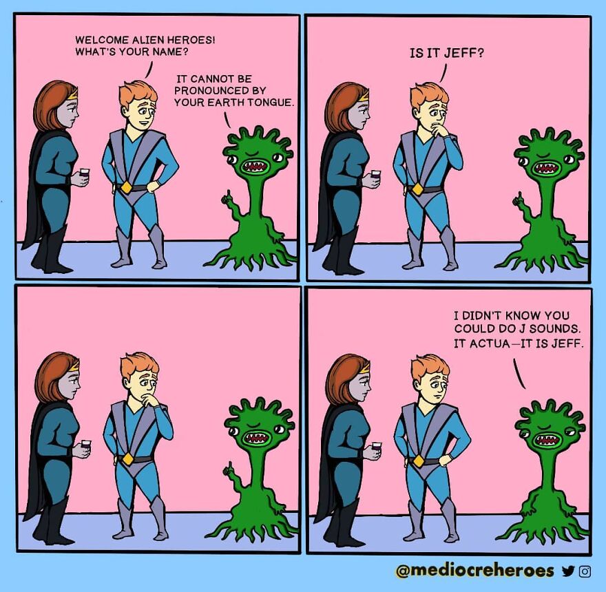 Meet "The Mediocre Superheroes", The Human Side Of Superheroes (22 Comics)