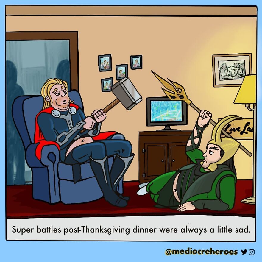 Meet "The Mediocre Superheroes", The Human Side Of Superheroes (22 Comics)