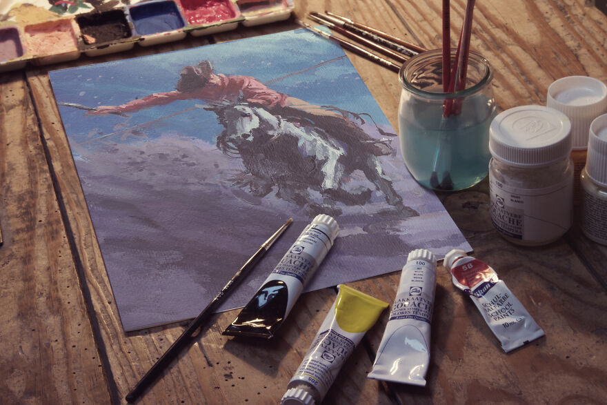 I Illustrated Three Famous Australian Bush Ballads