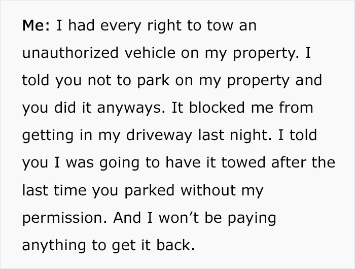 Entitled Neighbor Keeps Parking Car In This Woman&rsquo;s Driveway, She Gets His Car Towed