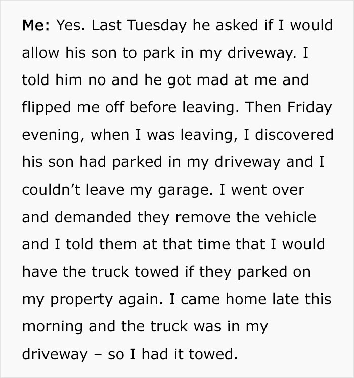 Entitled Neighbor Keeps Parking Car In This Woman&rsquo;s Driveway, She Gets His Car Towed