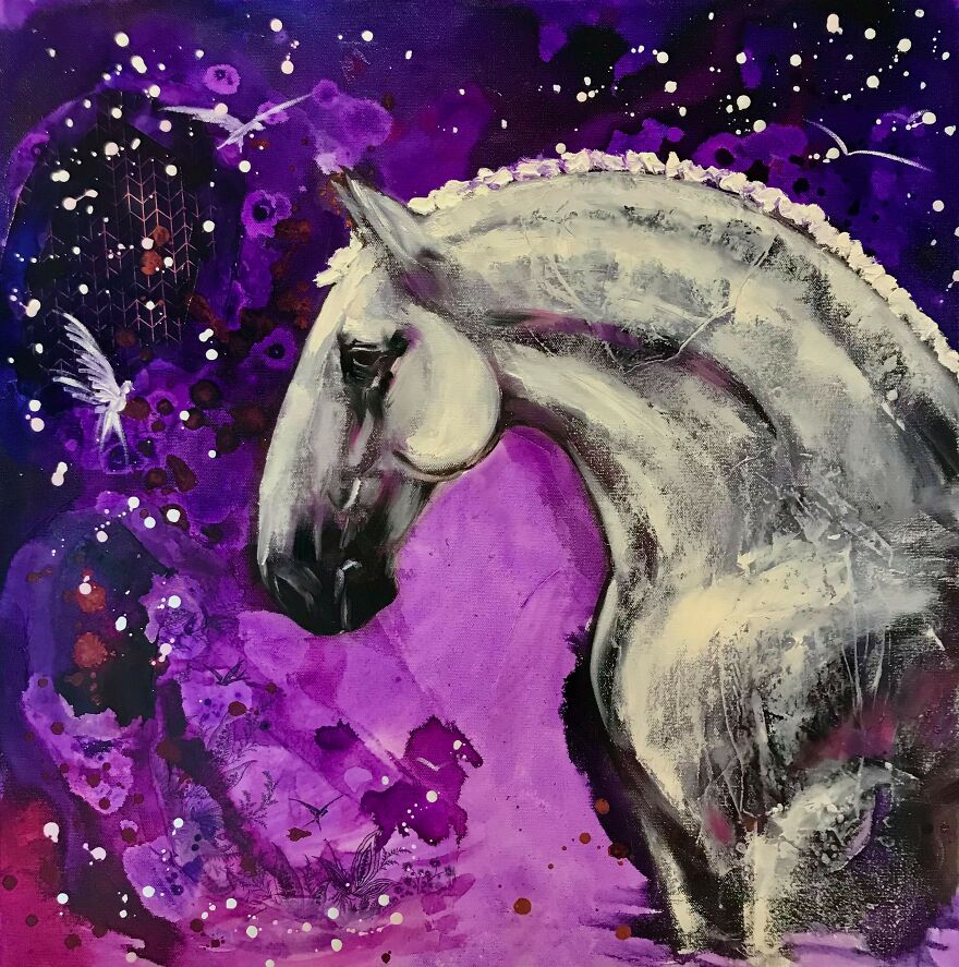 Emerging Artist Chases Her Dreams By Painting Wild Scenes Of Horses